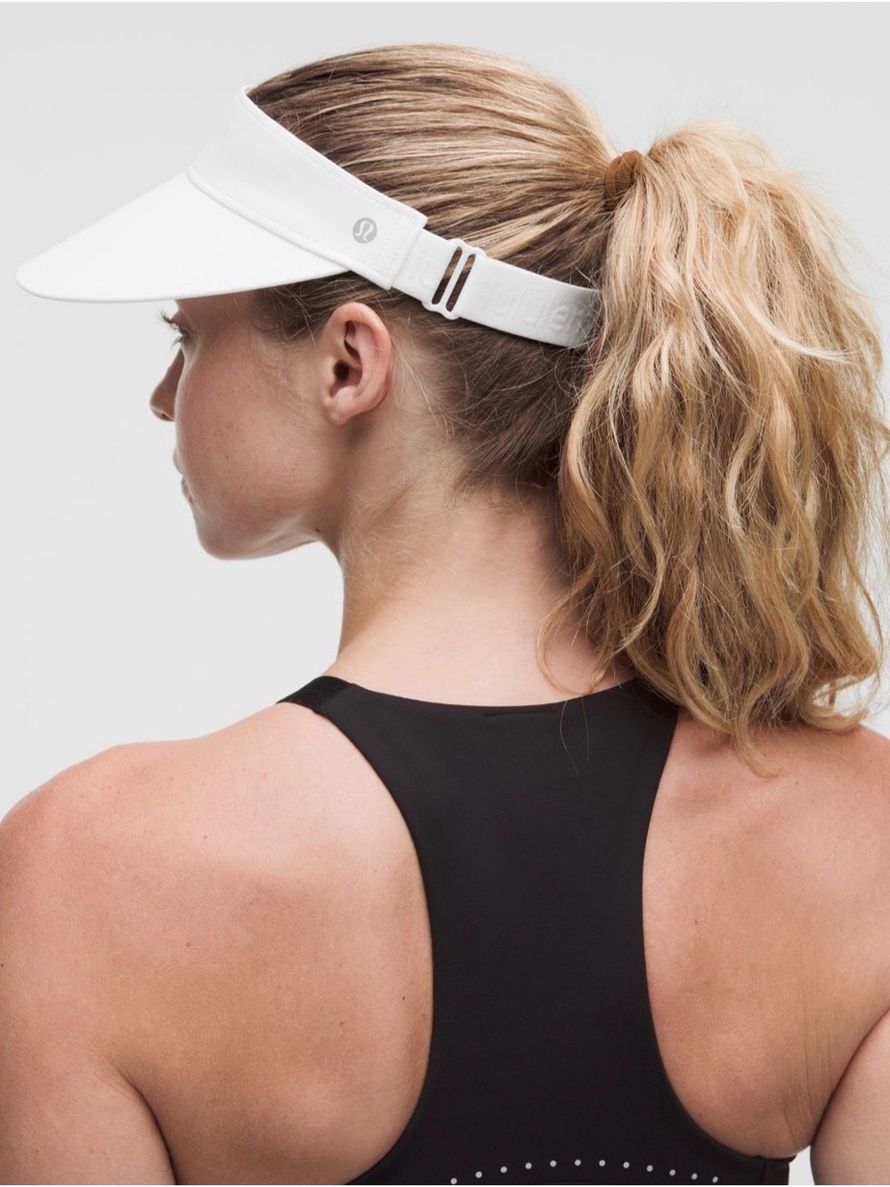 lululemon Fast Paced Wide Band Running Visor White One Size